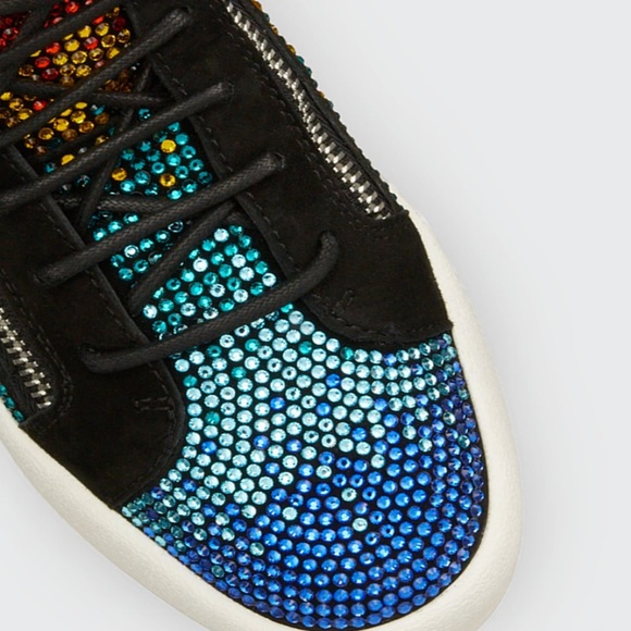 giuseppe zanotti BNIB rainbow crystal midtops - Picture 8 of 9
